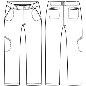 Moldes de confeccion para DAMA Pantalones Stretch jeans 2899